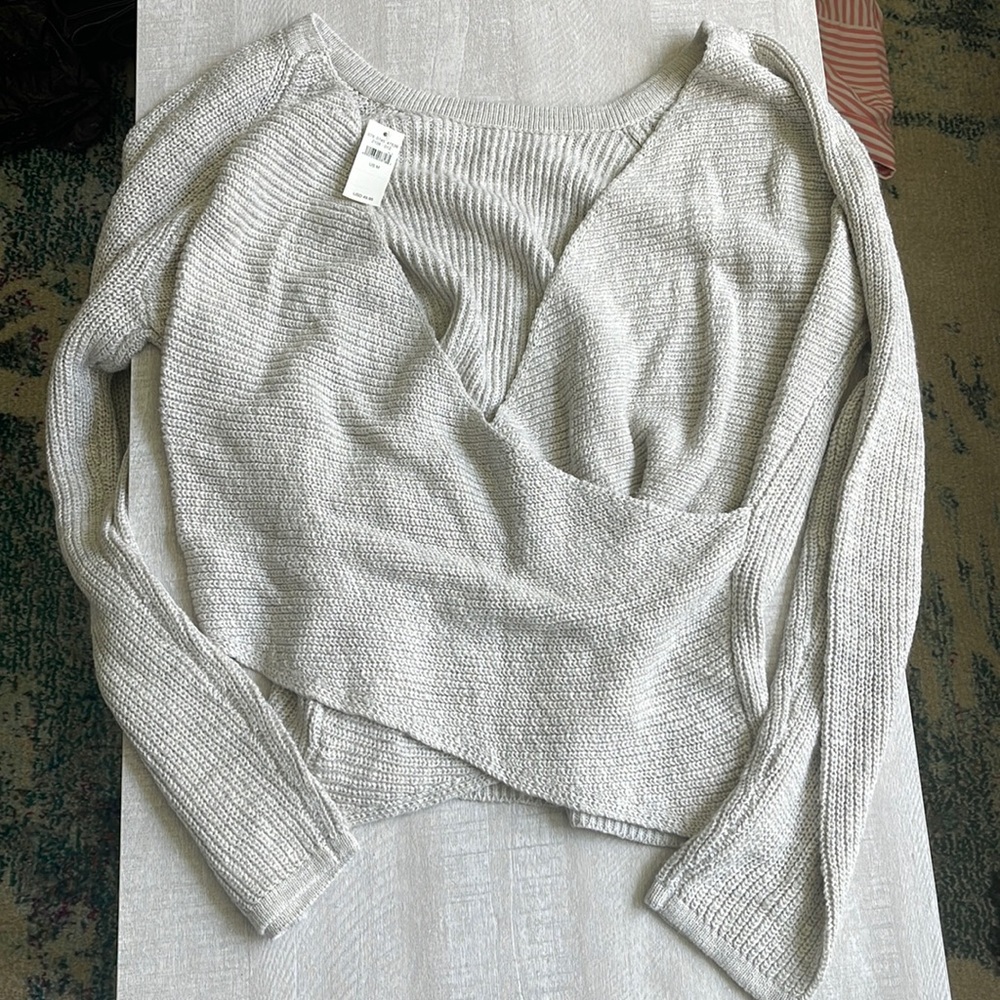 Aerie wrap ballet style sweater